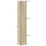 vidaXL Étagère d'angle murale chêne sonoma bois d'ingénierie