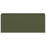 vidaXL Jardinière vert olive 200x40x80 cm acier laminé à froid