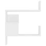 vidaXL Étagères murales d'angle 2 Pièces Blanc 40x40x50cm bois ingénierie