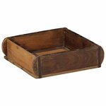 vidaXL Plateau 4 Pièces Marron 29 x 31 x 10 cm Bois Recyclé Solide