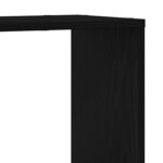 Étagère vidaXL Chêne Noir 100x24x63 cm en bois d'ingénierie