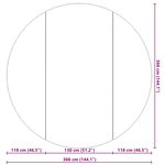 vidaXL Bâche de piscine gris clair Ø366 cm géotextile polyester