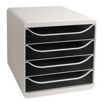 Module De Classement Big Box 4 Tiroirs Office - Noir - Exacompta