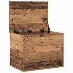vidaXL Boîte de Rangement avec stockage Bois ancien 60 x 42 x 46 cm