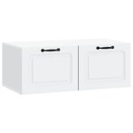 vidaXL Meuble TV mural Blanc 78 5 x 41 x 30 cm Bois d'ingénierie