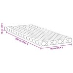 vidaXL Matelas Blanc 200 x 90 cm Mousse