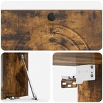 vidaXL Meuble TV mural Chêne fumé 78 5 x 41 x 30 cm Bois d'ingénierie