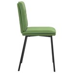 vidaXL Chaises à manger lot de 6 vert clair velours