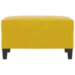 vidaXL Repose-pied Jaune 70x55x41 cm Velours