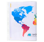 Sachet 10 poch perf PP double A4 ou A3 EXACOMPTA