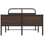 vidaXL Cadre de lit sans matelas 120x190 cm chêne marron