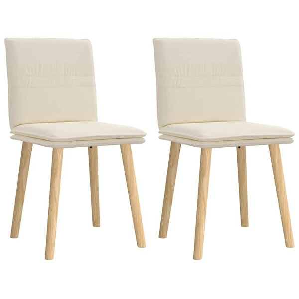 vidaXL Chaises à manger lot de 2 Lin