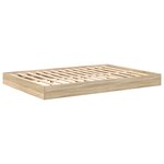vidaXL Lit Étagère Chêne Sonoma 160x200 cm Bois d'ingénierie