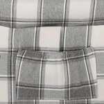 vidaXL Fauteuil inclinable Gris blanc Tissu