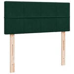 vidaXL Sommier à lattes de lit avec matelas vert foncé 120x190 cm