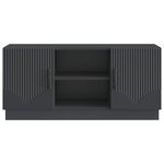 vidaXL Meuble TV Noir 102 x 34 5 x 47 cm Bois d'ingénierie