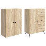 vidaXL Ensemble de Meubles 2 Pièces Chêne Sonoma Bois d'ingénierie
