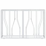 vidaXL Table console 110x30x70 cm acier inoxydable et verre