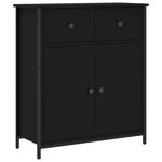 vidaXL Buffet noir 70x30x80 cm bois d'ingénierie