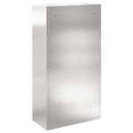 vidaXL Boîte de dépôt de colis avec porte Chrome 44 x 22 x 82 cm Acier