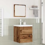 vidaXL Ensemble de mobilier de salle de bain avec tiroir 3 Pièces