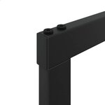 vidaXL Portant de bois de chauffage noir 110x30x116 cm acier