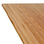 vidaXL Dessus de table marron clair bois chêne massif rectangulaire