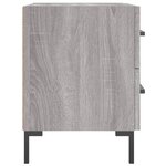 vidaXL Tables de chevet 2 Pièces sonoma gris 40x35x47 5 cm