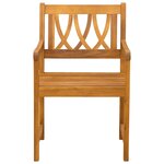 vidaXL Chaises de jardin 6 Pièces Naturel Bois d'Acacia Massif