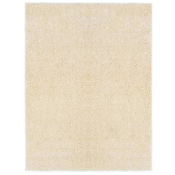 Vidaxl tapis shaggy 120 x 160 cm crème