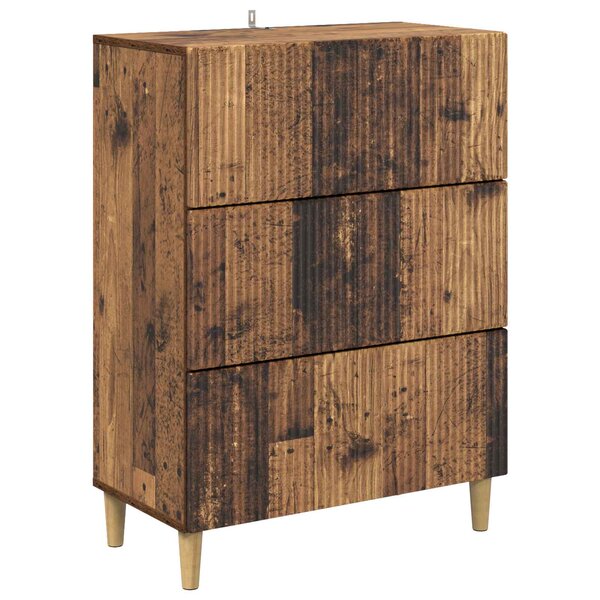 vidaXL Armoire à tiroirs Bois ancien 66 x 34 5 x 90 cm
