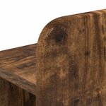 vidaXL Cadre de lit avec rangement avec tiroir Chêne fumé 90 x 190 cm