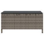Ensemble de salle à manger de jardin 3 pièces avec coussins Gris en Poly Rattan et Acacia