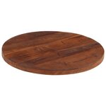 vidaXL Dessus de table Ø 50x3 8 cm rond bois massif de récupération