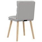 vidaXL Chaises à manger lot de 6 gris nuage tissu