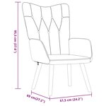 vidaXL Chaise de relaxation avec tabouret Gris clair Tissu
