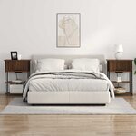 vidaXL Cabinet de chevet Chêne marron 55 x 31 x 76 cm