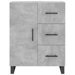 vidaXL Buffet haut Gris béton 69 5x34x180 cm Bois d'ingénierie