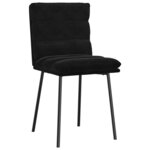 vidaXL Chaises à manger lot de 6 noir velours