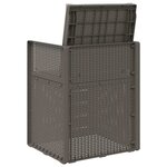 vidaXL Chaises de jardin salle à manger 2 Pièces Gris clair PP