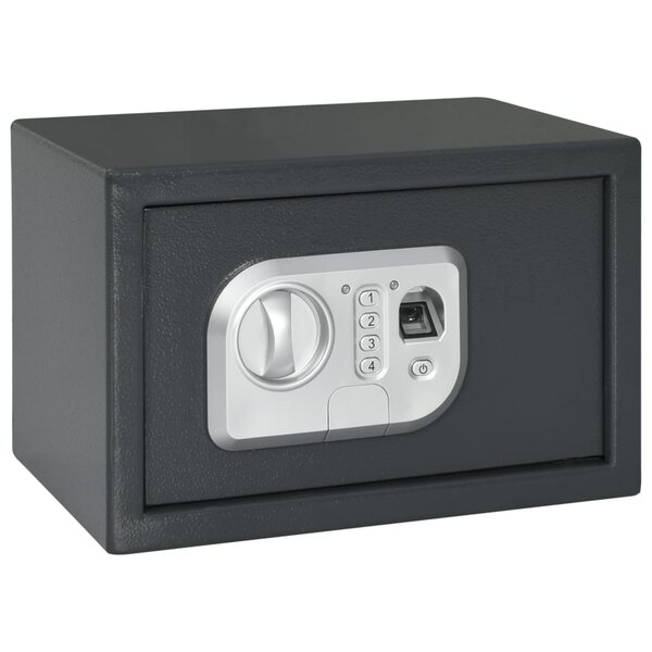 vidaXL Coffre-fort électronique avec verrouillage par empreinte digitale 20x31x20 cm en acier