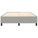 vidaXL Cadre de lit à ressorts gris clair 140x190 cm tissu