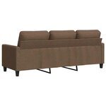 vidaXL Canapé à 3 places Marron 180 cm Tissu