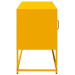 vidaXL Meuble TV jaune moutarde 100 5x39x60 5 cm acier