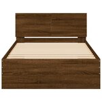 vidaXL Cadre de lit sans matelas avec lumières LED 100x200 cm