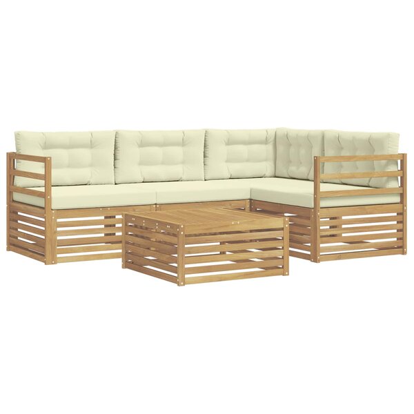 vidaXL Ensemble de canapés d'extérieur 5 pc