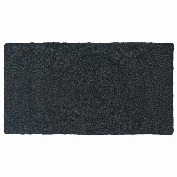 vidaXL Tapis de surface Rectangulaire Gris foncé 60 x 110 cm Jute