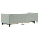 vidaXL Lit de jour avec gigogne et tiroirs sans matelas 80x200 cm