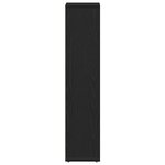 vidaXL Meuble de salle de bain avec porte-rouleau noir 20 5x20x90 cm