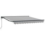vidaXL Cadre d'auvent Anthracite et blanc 300 x 250 cm